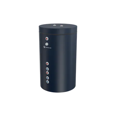 Single coil indirect water heater without cleaning flange