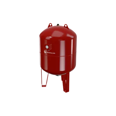 Vertical Floor-standing Heating Expansion Vessel With Pressure Gauge