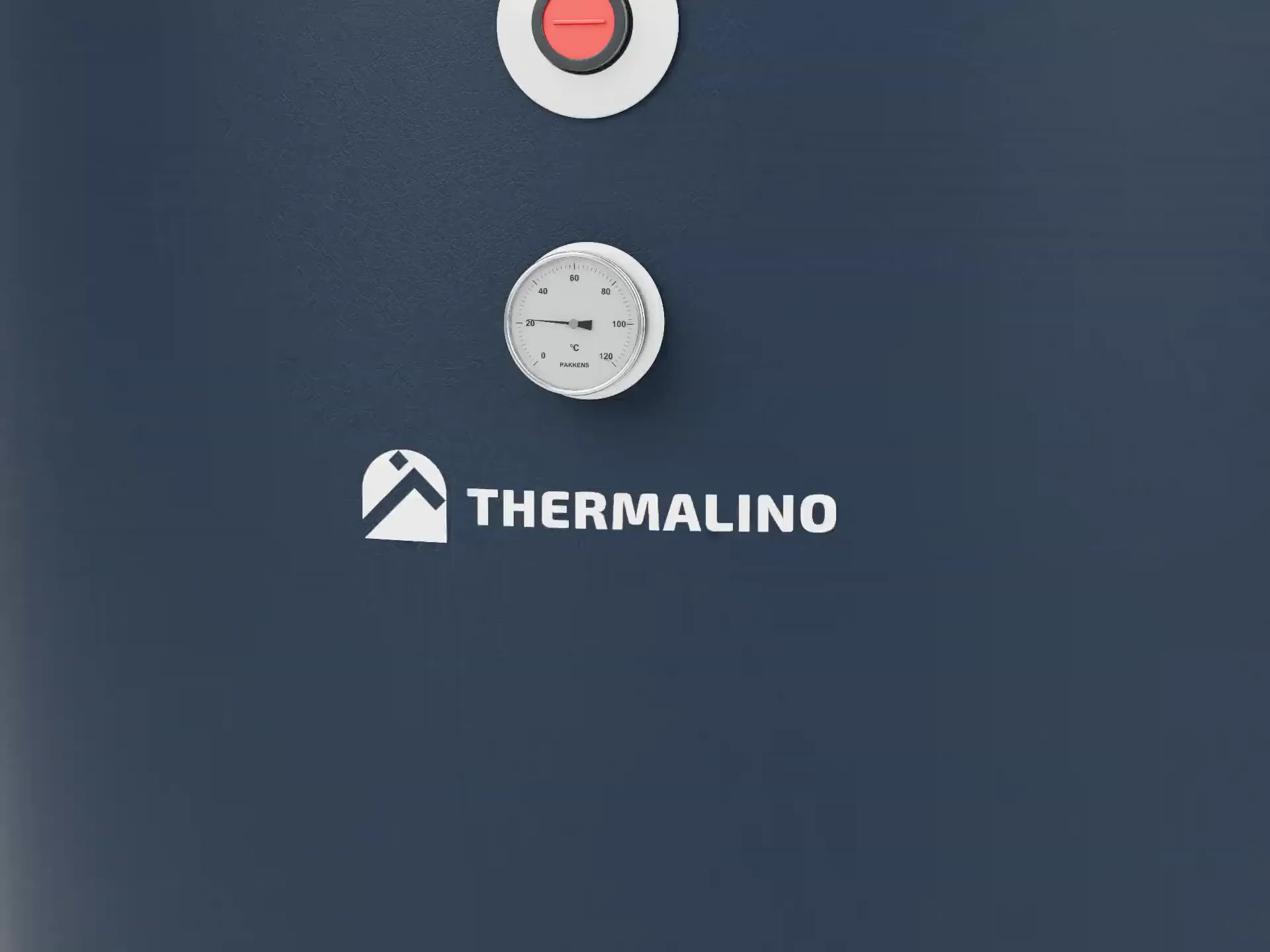 THERMALINO buffer tank and expansion vessel in a studio sequence.